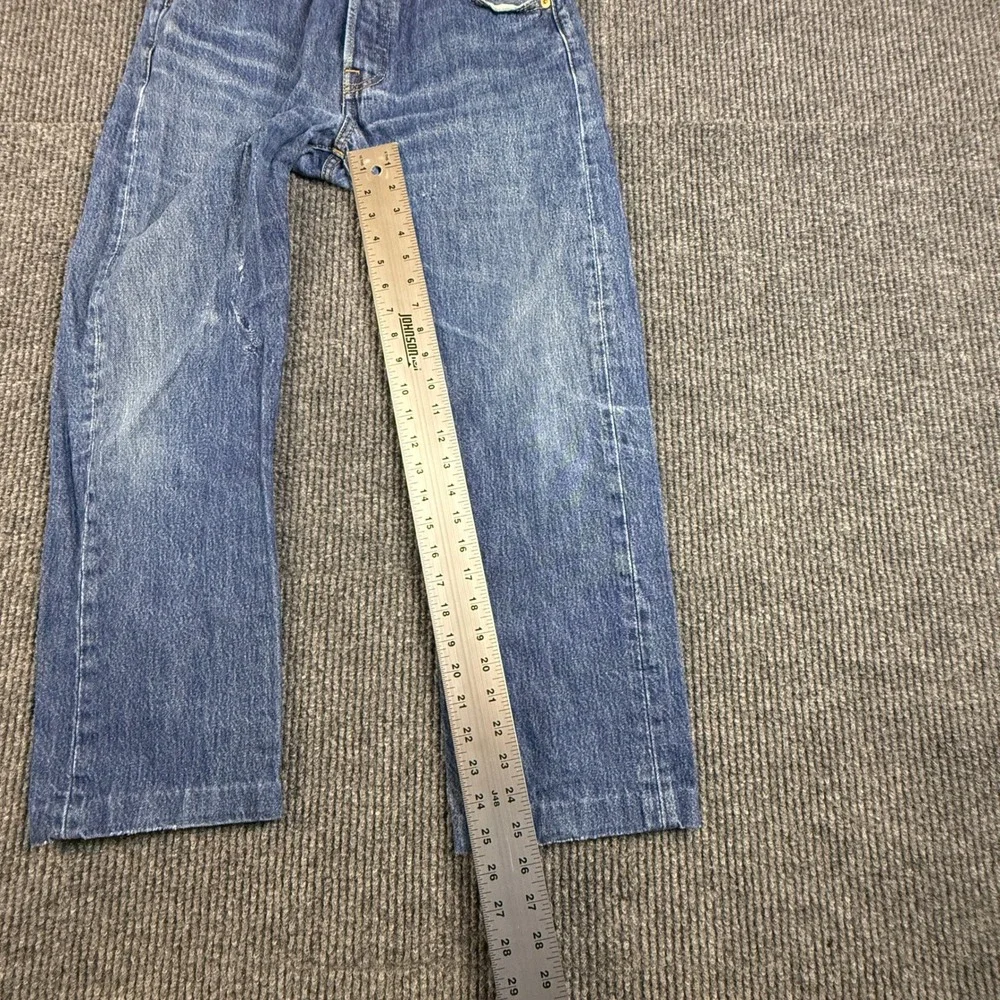 Levis 501 Original Fit Mens W32 L28 2012 Year Straight Leg Button Fly Blue Denim